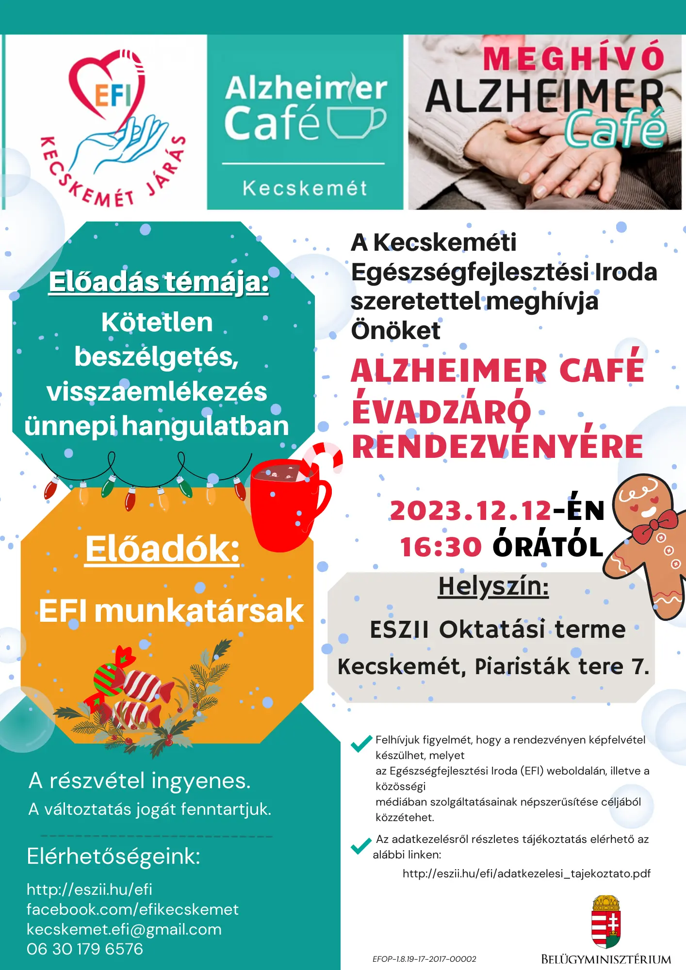 Alzheimer Cafe plakát